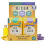 Bee Clean Organic Beeswax Hand Sanitizer - 12 pack. This 12 pack comes in ready to stock packaging that can easily be used as an impulse item at your retail location. 6 units of Lavender Oil and 6 units of Citrus & Peppermint.