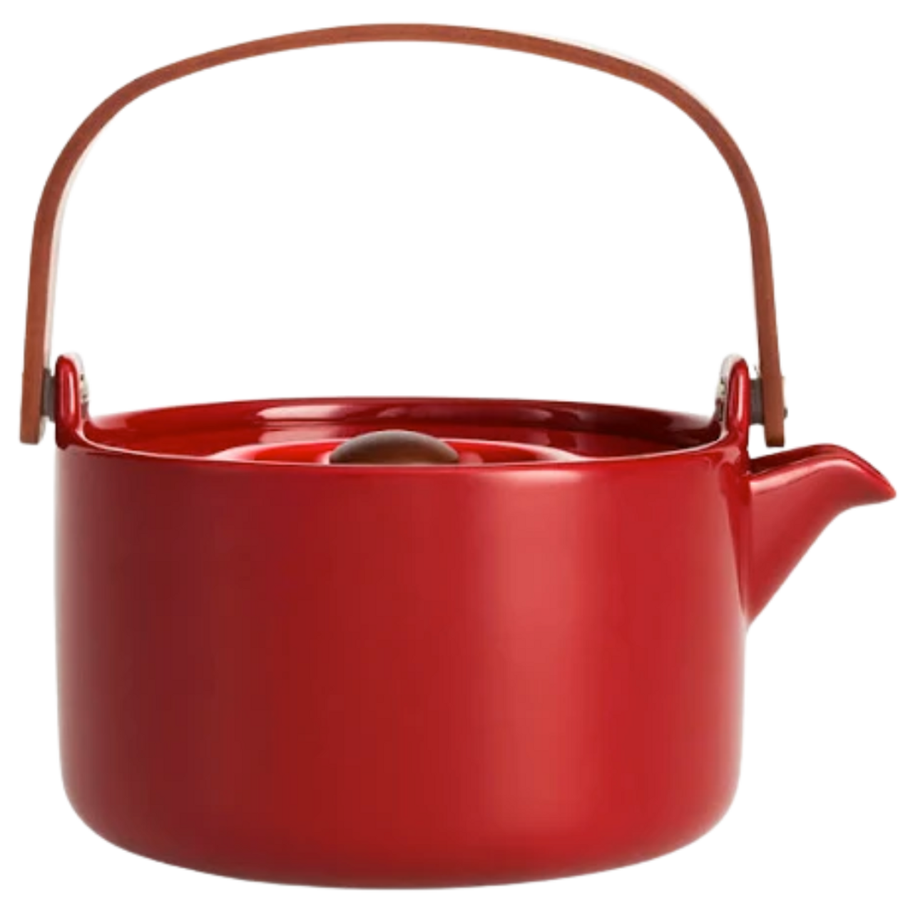 Marimekko Red Ceramic Teapot