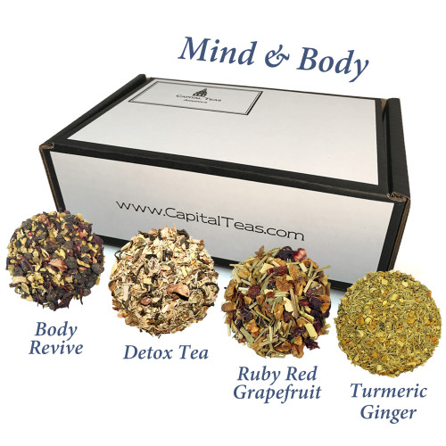 Mind & Body Tea Flight includes