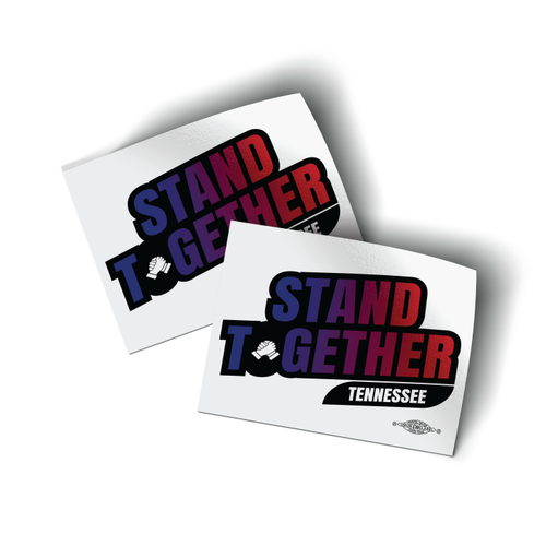 Stand Together (4" x 3" Vinyl Sticker -- Pack of Two!)