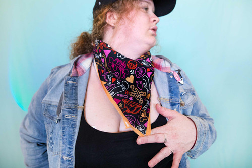 Lezzie Vibes Bandanas by Crushworthy – sapphic lesbian handkerchief