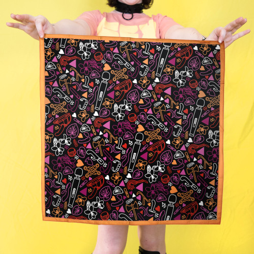 Lezzie Vibes Bandanas by Crushworthy – sapphic lesbian handkerchief