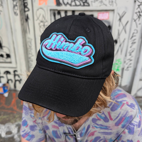 Himbo hat by Crushworthy - Fuzzy chenille embroidered letters on a cute cotton hat, in your choice of black or pink!