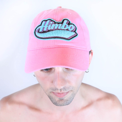 Himbo hat by Crushworthy - Fuzzy chenille embroidered letters on a cute cotton hat, in your choice of black or pink!