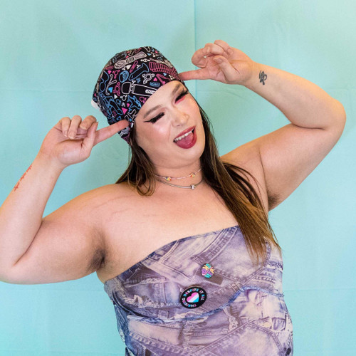 Trans Vibes Bandanas by Crushworthy – transgender pattern handkerchief