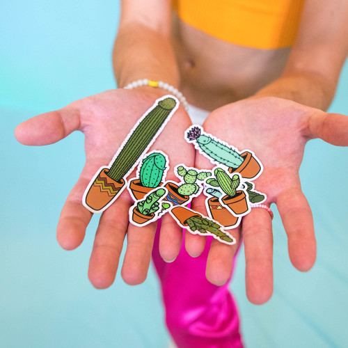 Cockti sticker set by Crushworthy - a set of 10 dick cactus stickers for sticking wherever one is (in)appropriate!