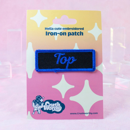 Top Patch – styled like mechanic name tags, but more gay!