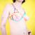 Color Block Harness by Crushworthy - An adorable and super comfortable stretchy elastic harness that you can wear however best fits your body! Made with hearty high quality black metal hardware, and it's machine washable.