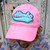 Himbo hat by Crushworthy - Fuzzy chenille embroidered letters on a cute cotton hat, in your choice of black or pink!