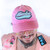 Himbo hat by Crushworthy - Fuzzy chenille embroidered letters on a cute cotton hat, in your choice of black or pink!