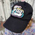 Fag hat by Crushworthy - Fuzzy embroidered lettering on a cute cotton hat, in your choice of pink or black!