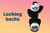 Locking metal enamel pin backings