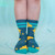 Midnight Pattern Socks by Crushworthy –  athletic fit socks with clouds and stars