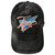 Trans Throwback Cap by Crushworthy - A fun retro embroidered design that says "Trans" with the trans symbol below it on an acid wash black baseball hat.