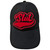Slut Varsity cap by Crushworthy - Fuzzy red and black chenille embroidery on a black baseball cap!