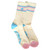 Blue and Pink Jock Socks by Crushworthy - Comfy athletic fit socks with arch support, styled after classic striped gym socks but in cute pastel colors!