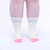 Blue and Pink Jock Socks by Crushworthy - Comfy athletic fit socks with arch support, styled after classic striped gym socks but in cute pastel colors!