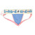 Blue Pouchless Jockstrap by Crushworthy - Our cute blue and pink pouchless jockstrap with a soft stretchy flat front and classic wide waistband!