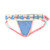 Blue Pouchless Jockstrap by Crushworthy - Our cute blue and pink pouchless jockstrap with a soft stretchy flat front and classic wide waistband!