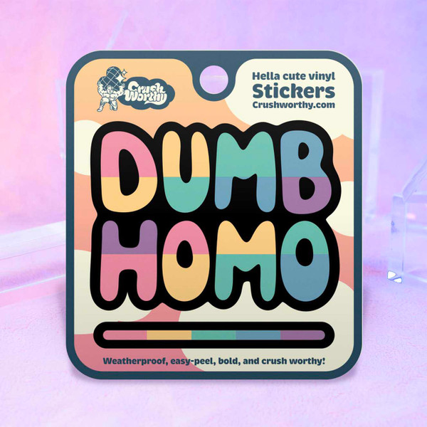 Dumb Homo Sticker – sticker sheet