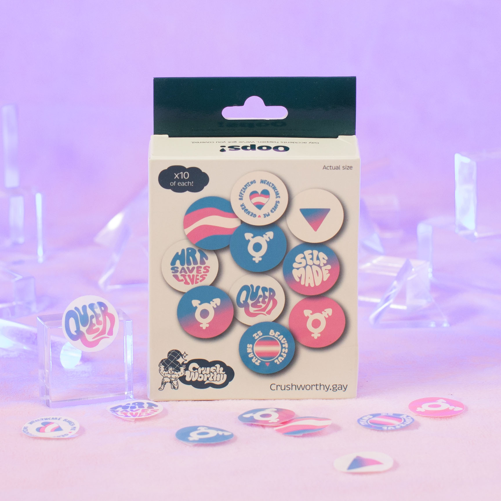 Trans Sticky Boo-Boo Spot Bandages (100-Pack)