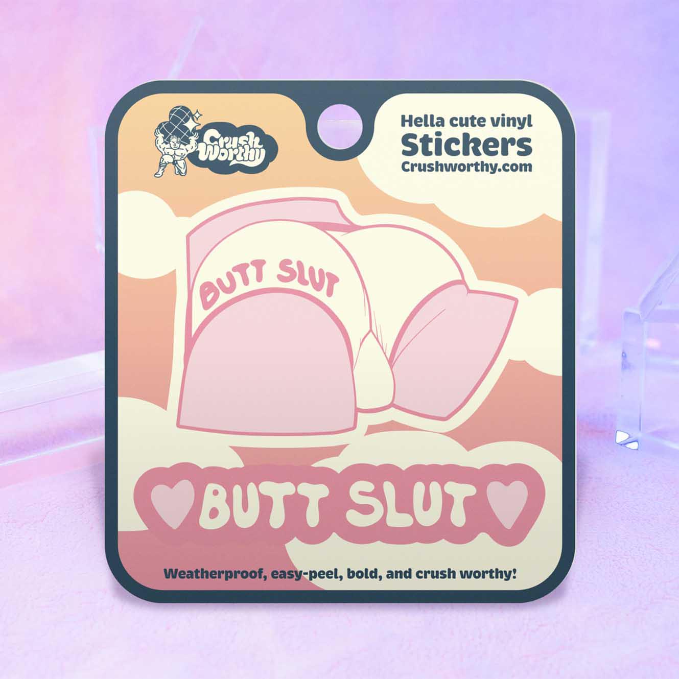 Butt Slut sticker sheet by Crushworthy