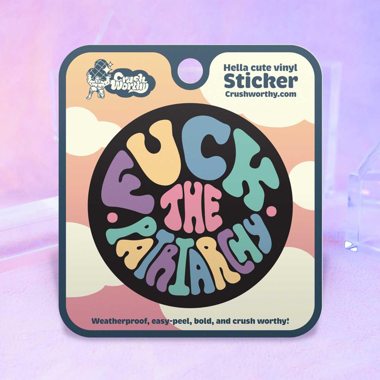 Fuck The Patriarchy sticker sheet by Crushworthy