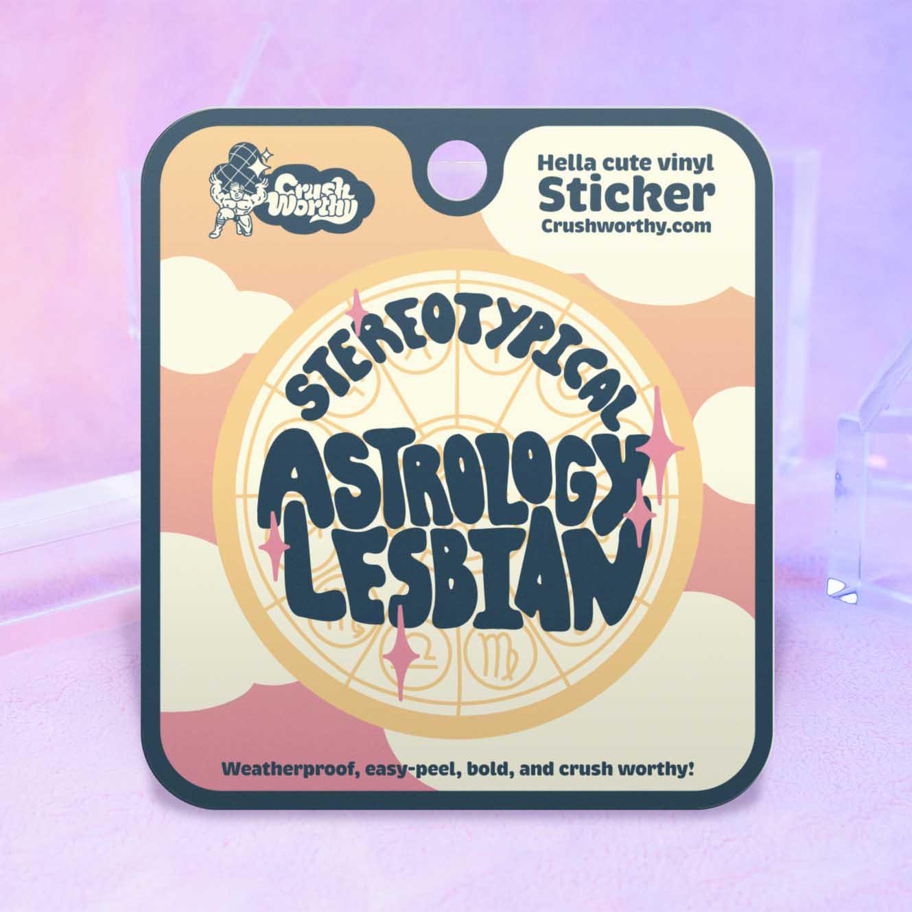 Stereotypical Astrology Lesbian sticker sheet