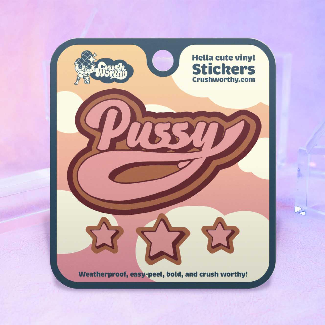 Pussy sticker sheet by Crushworthy