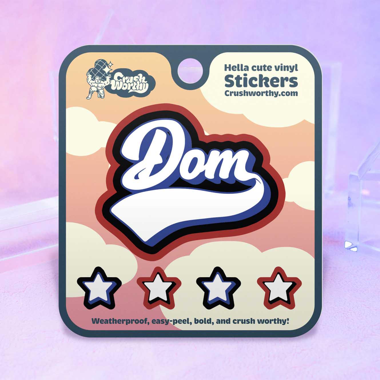 Dom sticker sheet by Crushworthy