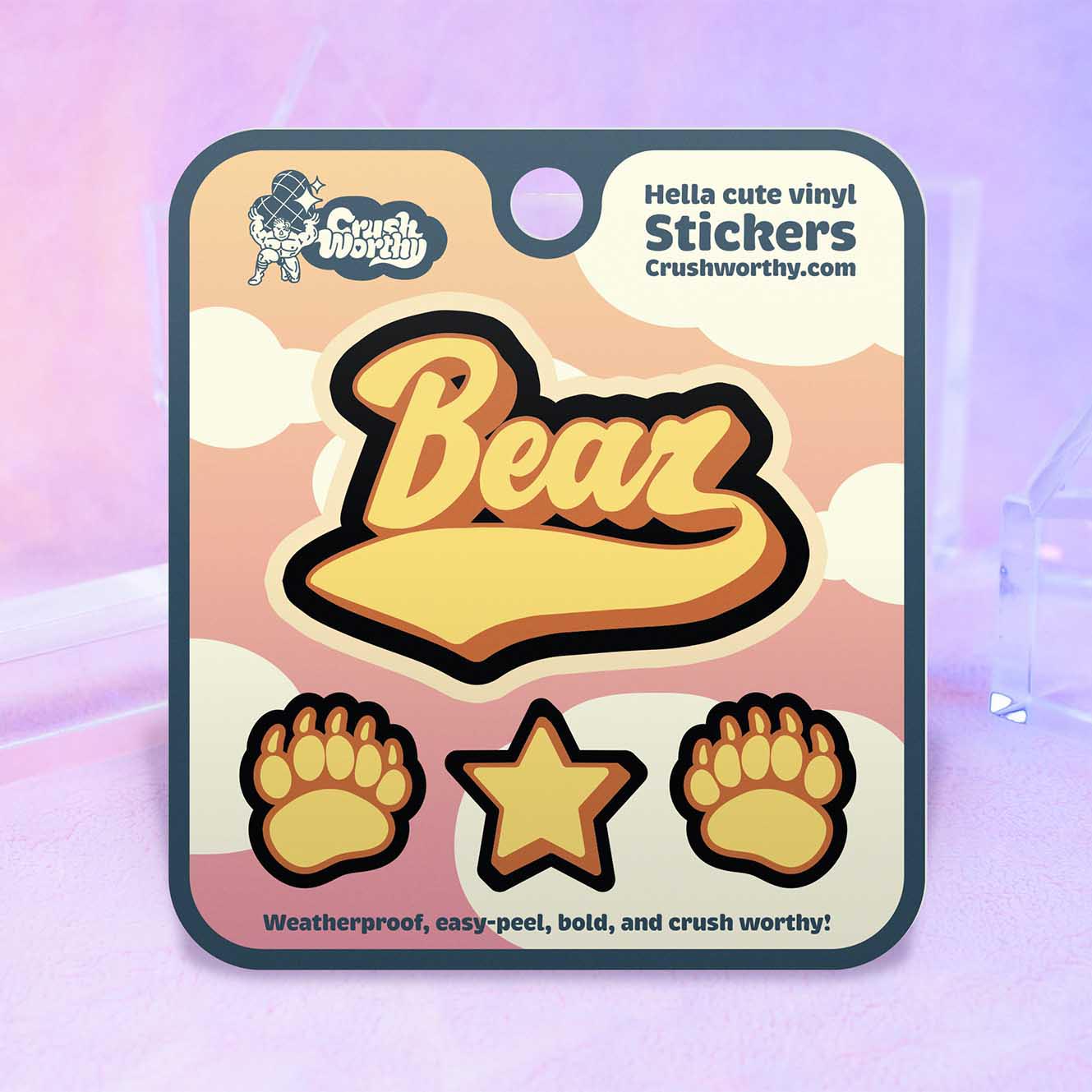 Bear sticker sheet by Crushworthy