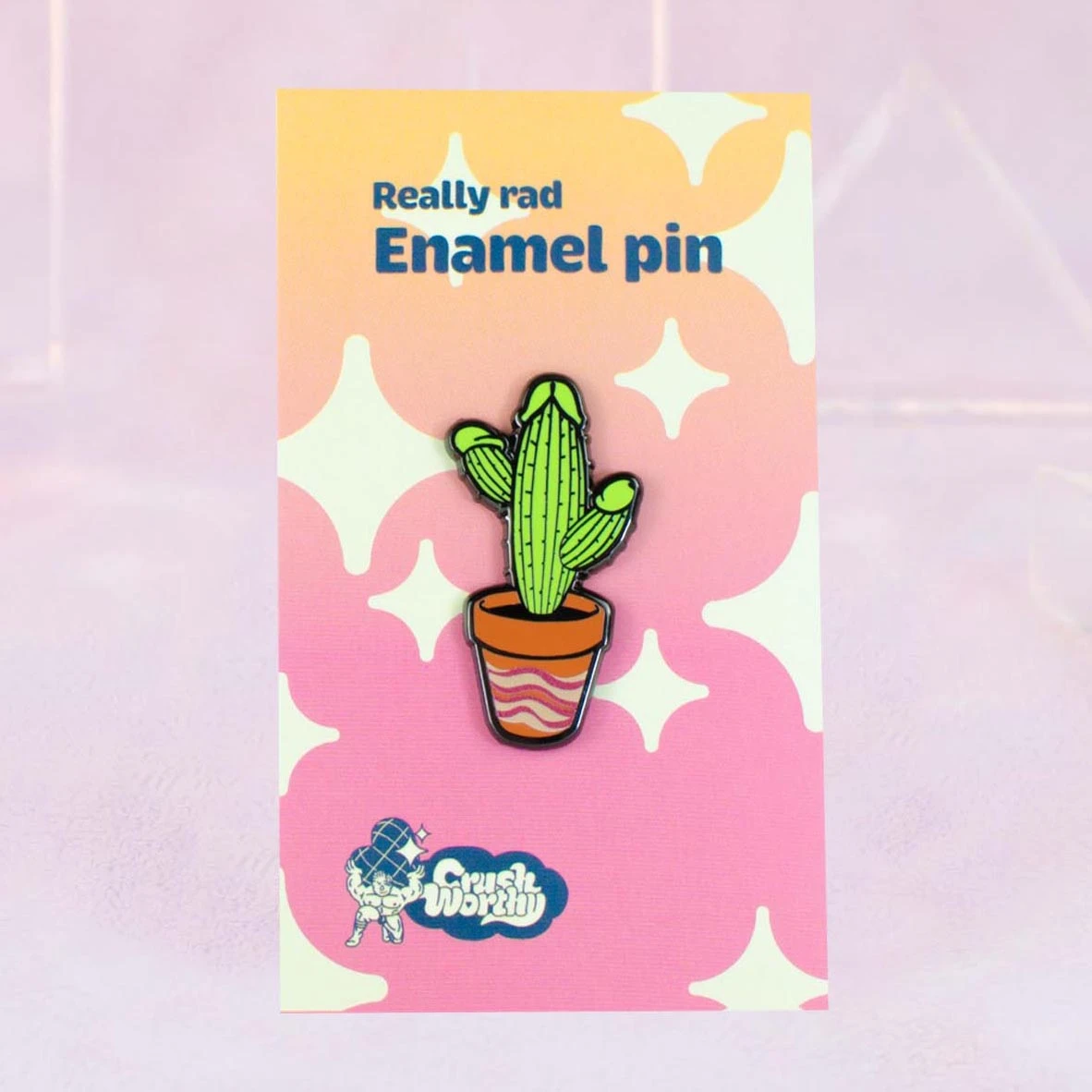 The Cocktus Enamel Pin – It's just a cactus, until you look closely!