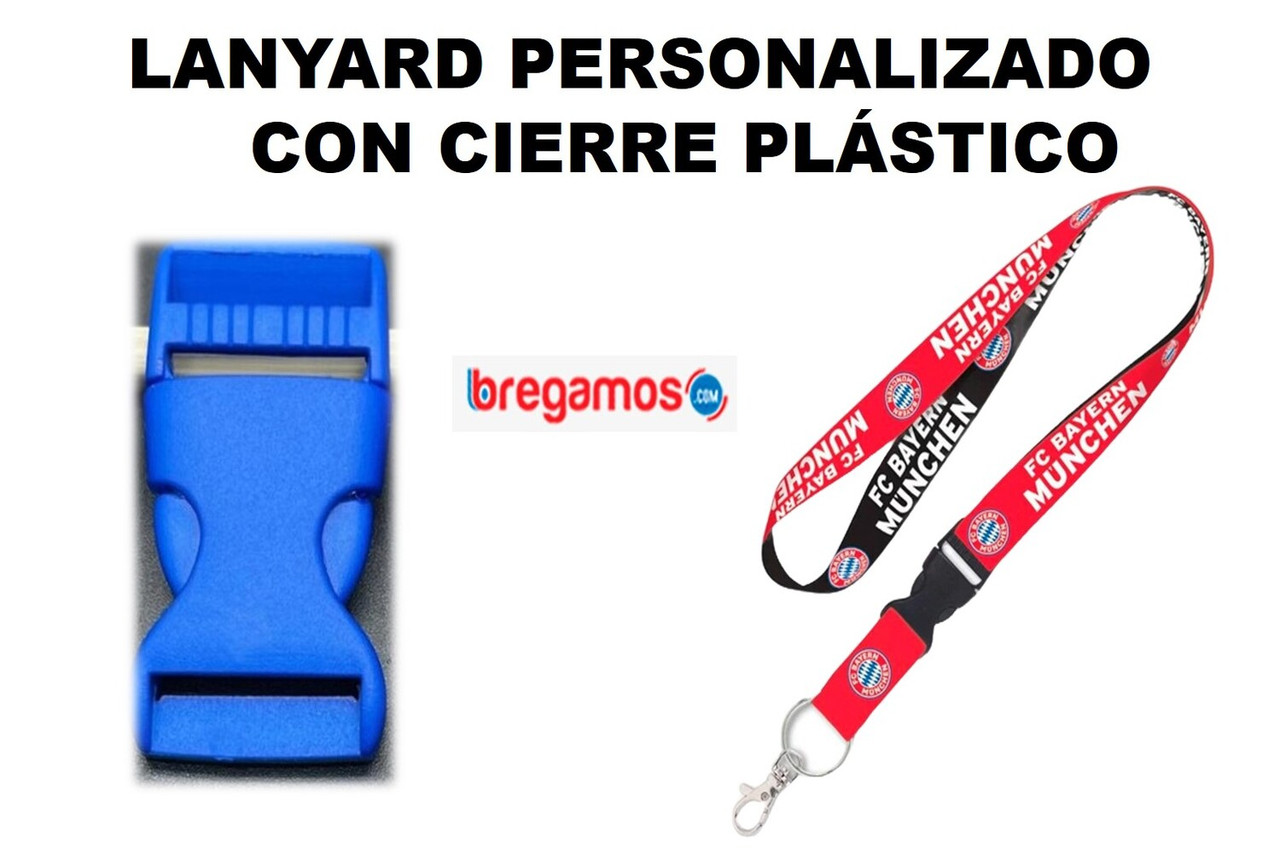 LANYARD PERSONALIZADO CON CIERRE PLÁSTICO