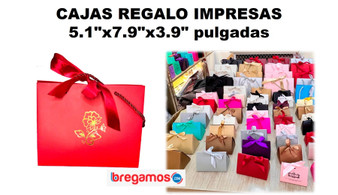 CAJAS REGALO IMPRESAS 5.1"x7.9"x3.9" pulgadas