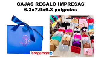 CAJAS REGALO IMPRESAS  6.3x7.9x6.3 pulgadas