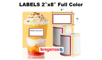 LABELS 2″x8″ Full Color