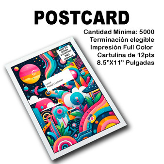 5000 EDDM Postcards  8.5x11 Full Color