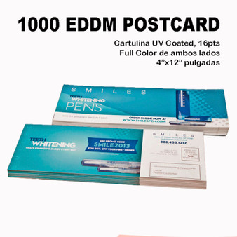 1000 EDDM Postcards 4 x 12 Full Color Puerto Rico