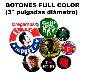 BOTONES FULL COLOR  (3″ pulgadas diámetro)