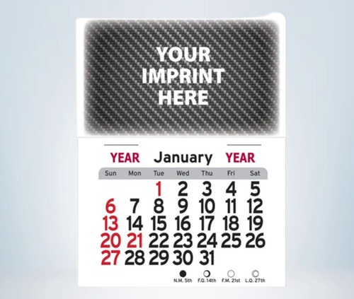 Calendario Press N Stick 4" x 3" Full Color