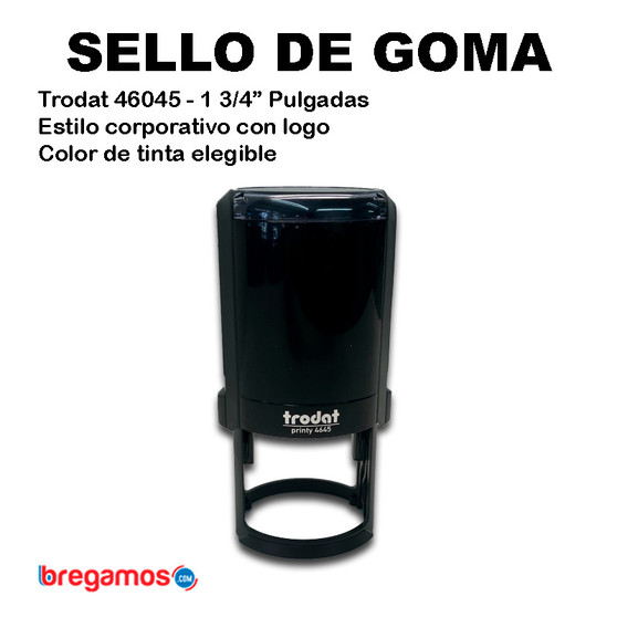 Sello Corporativo Automático Redondo Trodat 46045 con Logo