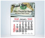 Calendario Press N Stick 4" x 3" Full Color