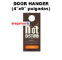 DOOR HANGER  (4″x9″ pulgadas)
