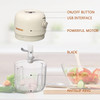 K56-20 Mini Food Chopper Electric Food Processor Cordless Onion Garlic Chopper Portable Vegetable Mincer Meat Blender with 250ml Capacity