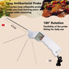E-57-WO Kt Thermo Instant Read Digital Thermometer, Super Fast Meat Thermometer with Digital LCD, Long Folding Probe for Cooking BBQ Grill Steakchicken