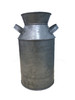 Countryside Galvanized Metal Milk Can Shape Pitcher, Gray