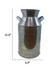 Countryside Galvanized Metal Milk Can Shape Pitcher, Gray