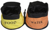 Double Food and Water Travel Pet Bowl