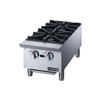 Commercial Gas Hotplate Cooktop in Stainless Steel with Two Lift-Off Burner Hot Plate