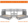 Twin over Twin/Full Bunk Bed with Twin Size Trundle